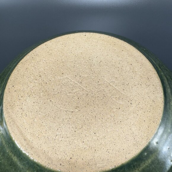 Hand Made Studio Art Pottery Deep Dish Bowl Watermelon Shaped Artist Signed VTG - Picture 7 of 15